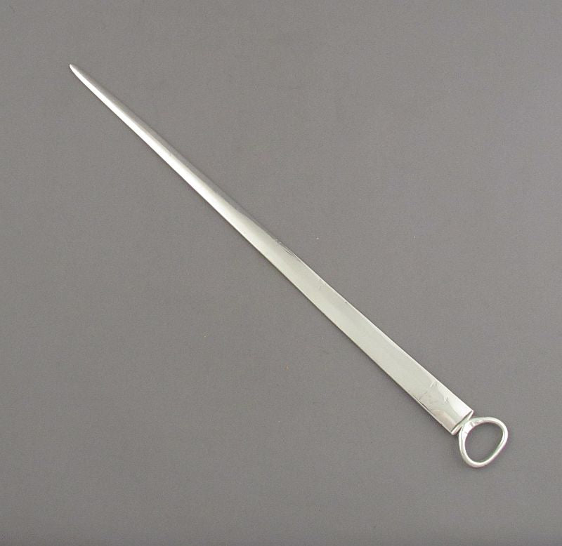 Rare 18th Century Chester Silver Meat Skewer - JH Tee Antiques