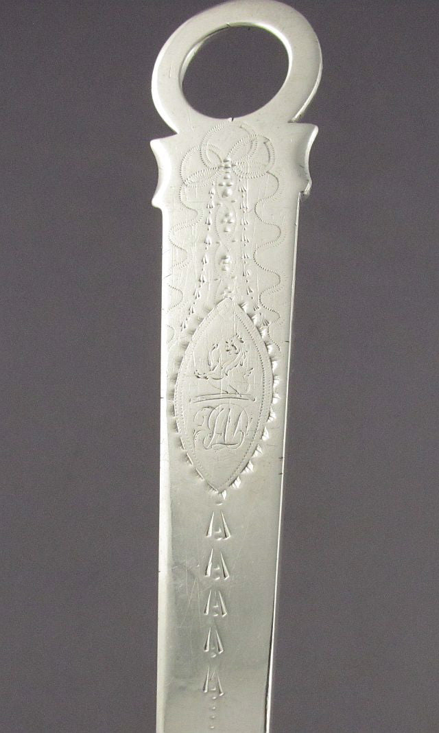 George III Irish Silver Meat Skewer - JH Tee Antiques