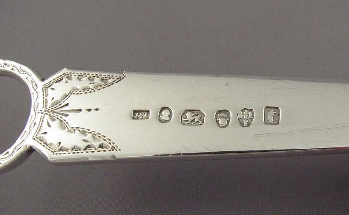English Provincial Silver Meat Skewer - JH Tee Antiques