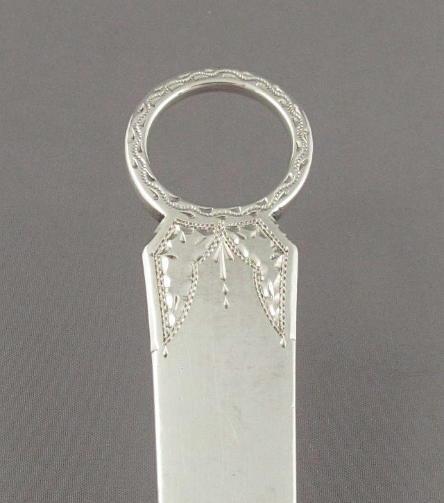 English Provincial Silver Meat Skewer - JH Tee Antiques