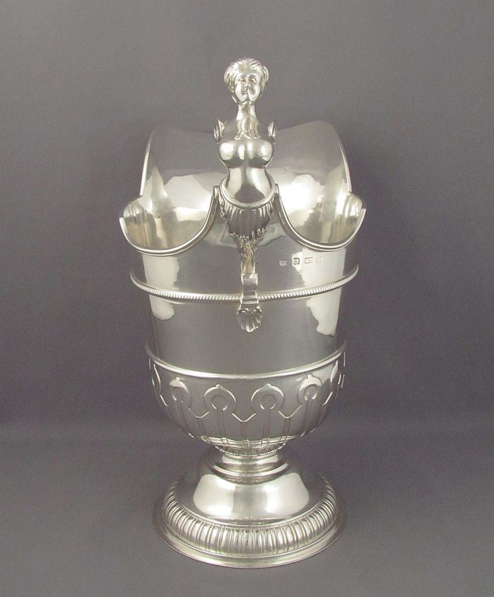 Queen Anne Style Sterling Silver Ewer - JH Tee Antiques