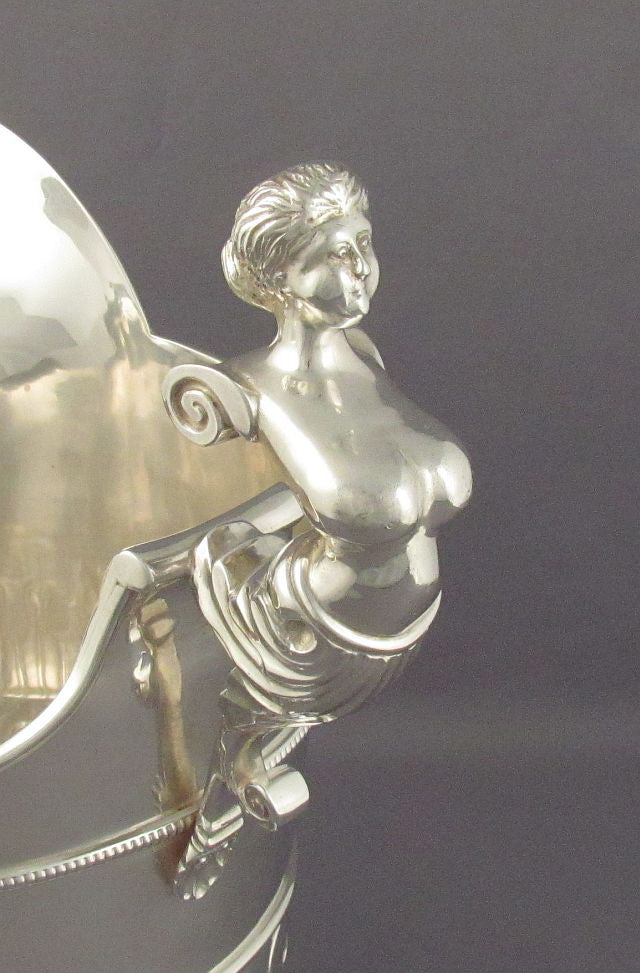 Queen Anne Style Sterling Silver Ewer - JH Tee Antiques