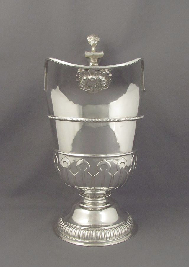 Queen Anne Style Sterling Silver Ewer - JH Tee Antiques