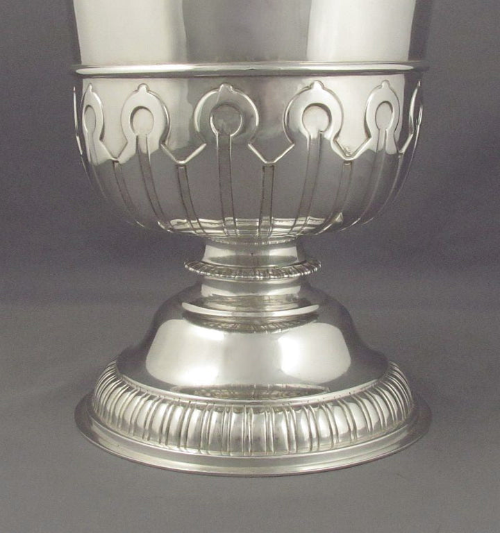 Queen Anne Style Sterling Silver Ewer - JH Tee Antiques