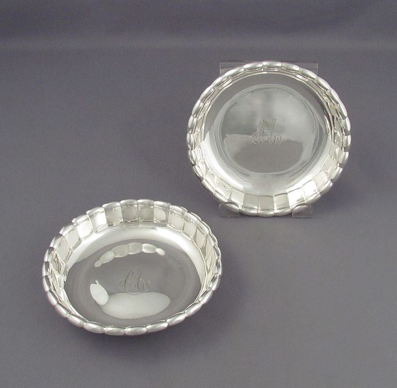 Pair of Tiffany Sterling Candy Dishes - JH Tee Antiques