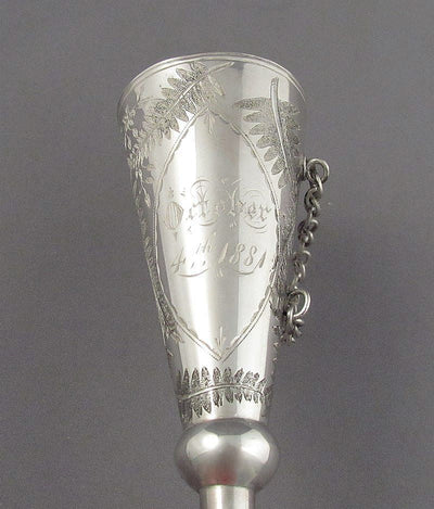 Victorian Silver Posy Holder - JH Tee Antiques