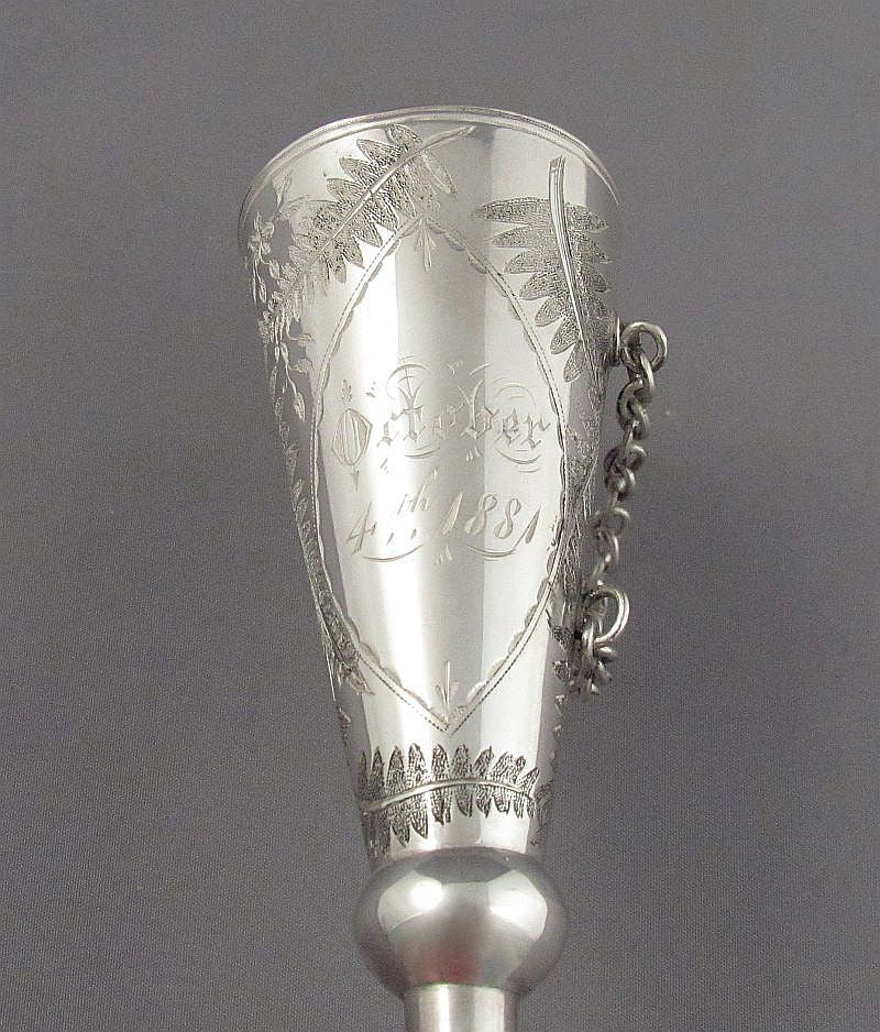 Victorian Silver Posy Holder - JH Tee Antiques