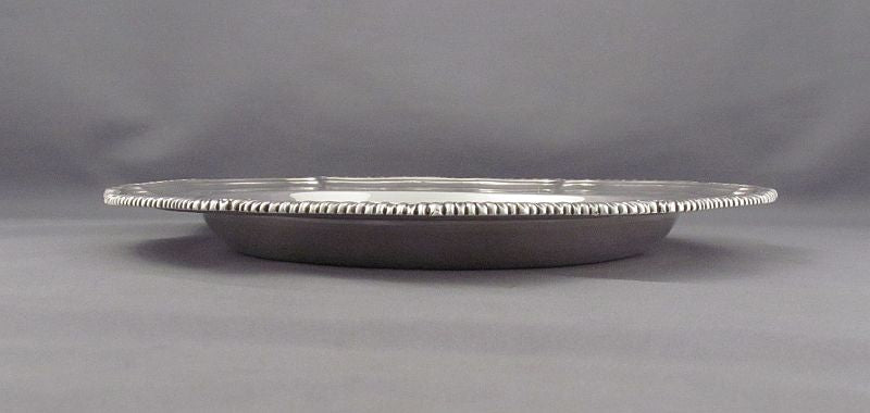 Pair of George III Silver Service Plates - JH Tee Antiques