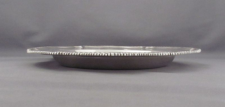 Pair of George III Silver Service Plates - JH Tee Antiques
