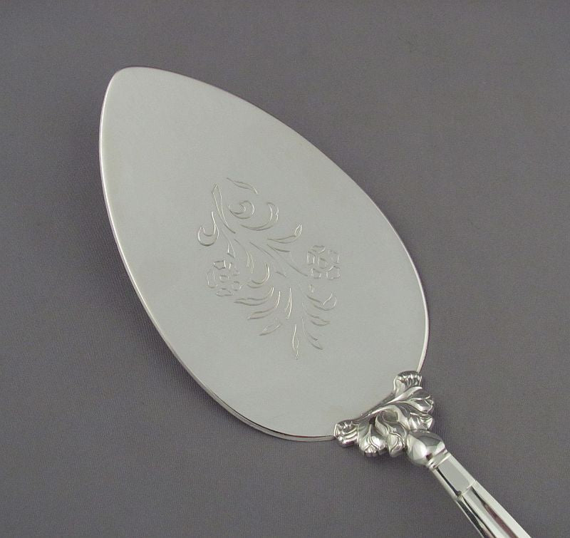 Georg Jensen Acorn Pattern Large Cake Server - JH Tee Antiques