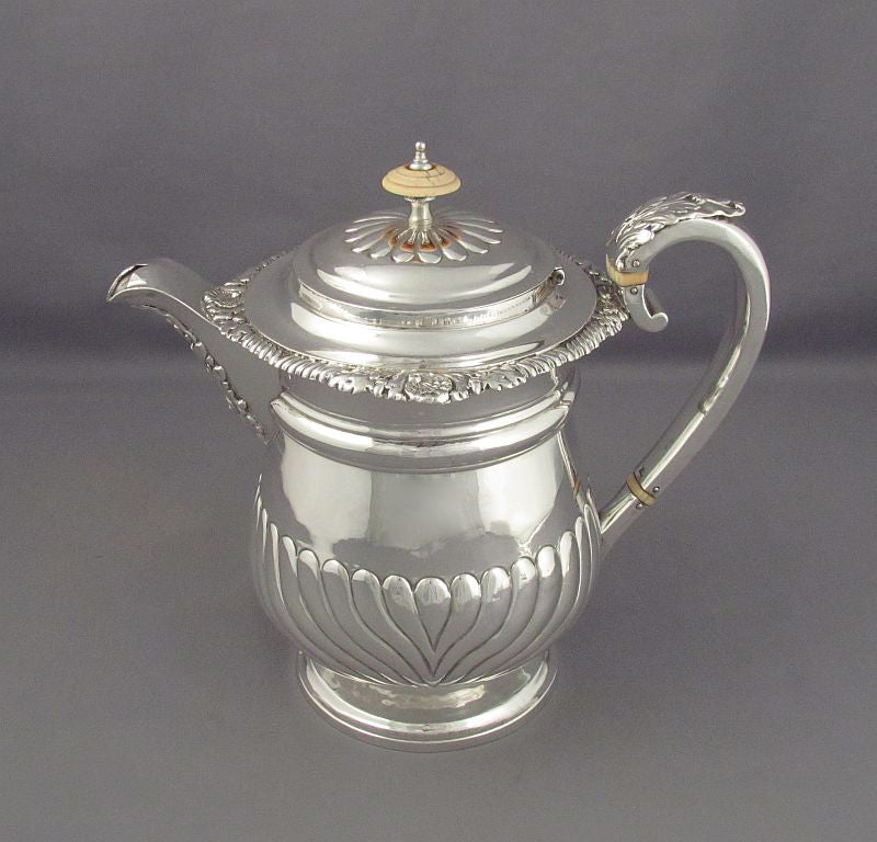 George IV Silver Coffee Biggin - JH Tee Antiques