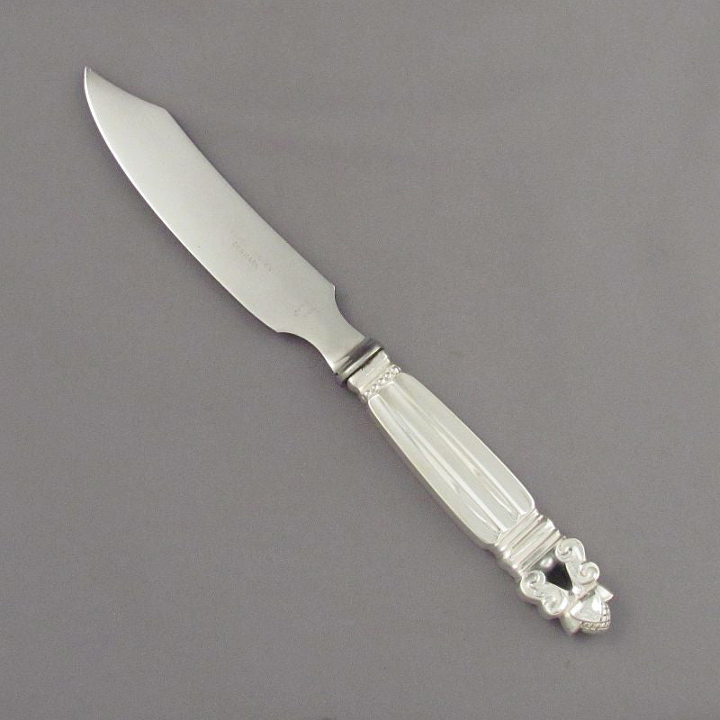Georg Jensen Acorn Pattern Cheese Knife - JH Tee Antiques