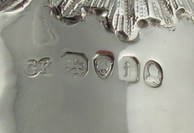 George IV Sterling Silver Coffee Pot - JH Tee Antiques