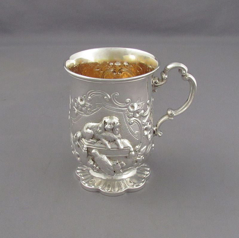 Victorian Silver Christening Mug - JH Tee Antiques