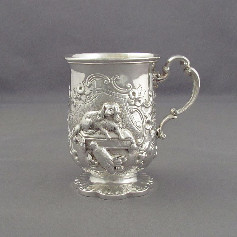 Victorian Silver Christening Mug - JH Tee Antiques