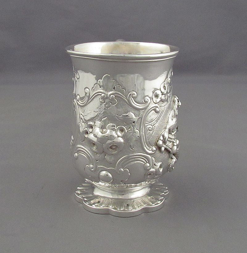 Victorian Silver Christening Mug - JH Tee Antiques