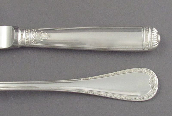 Christofle Malmaison Sterling Silver Flatware Set for 12 - JH Tee Antiques
