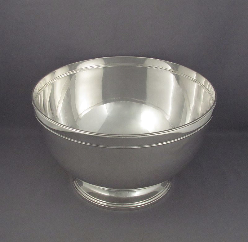 Tiffany Sterling Silver Punch Bowl - JH Tee Antiques