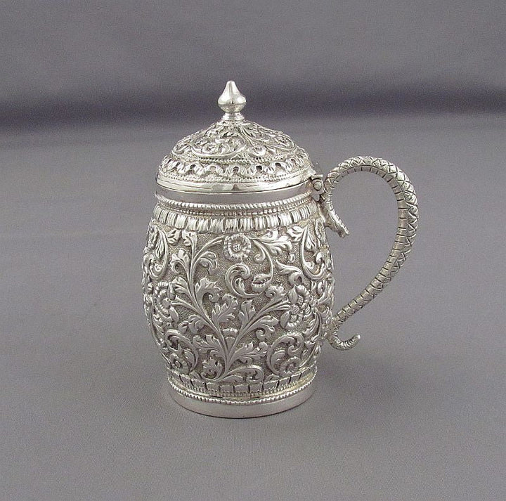 Indian Silver Condiment Set - JH Tee Antiques