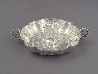 German Silver Brandy Bowl - JH Tee Antiques