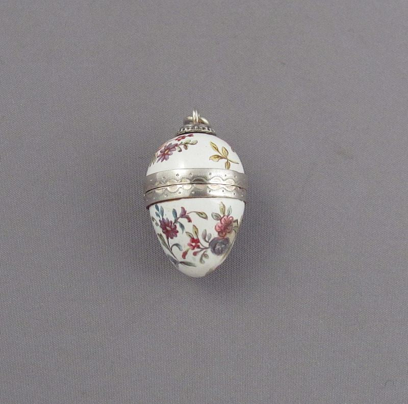 Viennese Silver and Enamel Vinaigrette - JH Tee Antiques