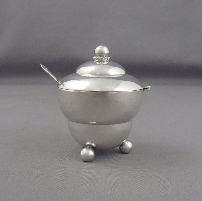 Georg Jensen Sterling Silver Mustard Pot - JH Tee Antiques