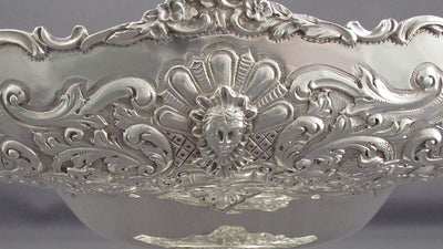 Ornate Sterling Silver Dessert Stands - JH Tee Antiques