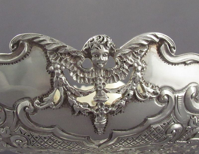 Ornate Sterling Silver Dessert Stands - JH Tee Antiques