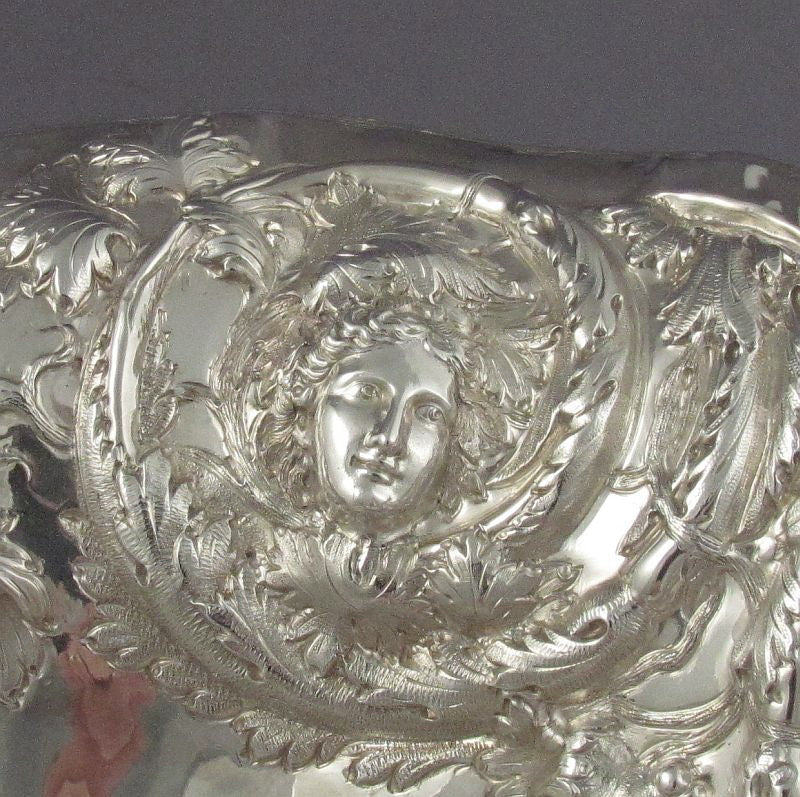 Figural Sterling Silver Cake Basket - JH Tee Antiques