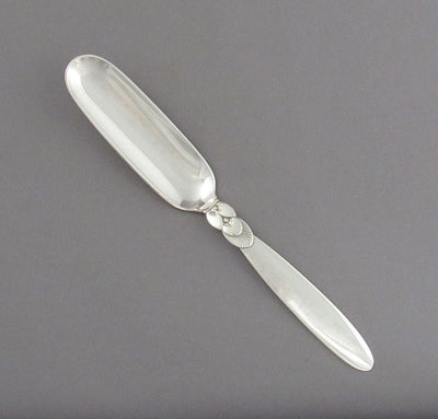 Georg Jensen Cactus Pattern Cheese Scoop - JH Tee Antiques