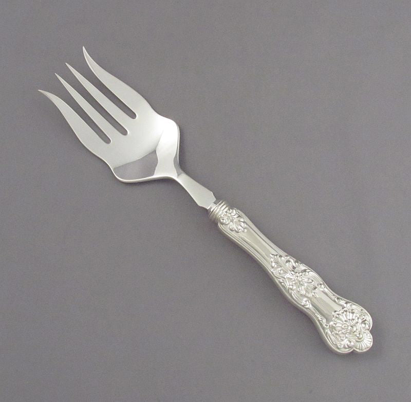 Birks Sterling Queens Pattern Serving Fork - JH Tee Antiques
