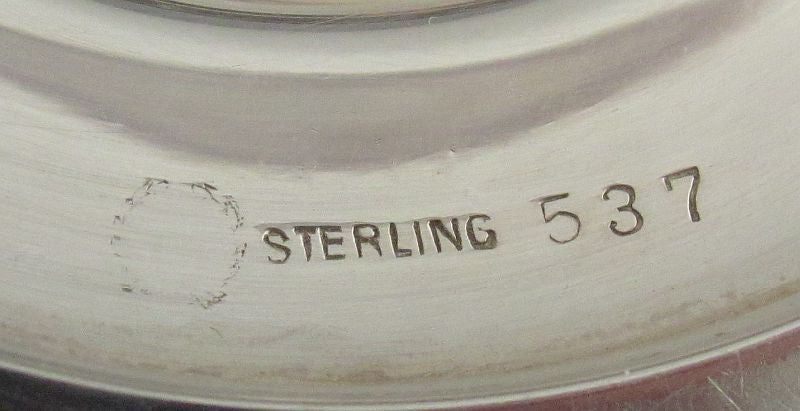 Modernist Sterling Silver Covered Bowl - JH Tee Antiques