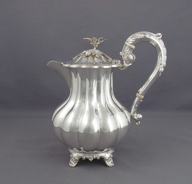 Birks Sterling Silver Tea Set and Tray - JH Tee Antiques