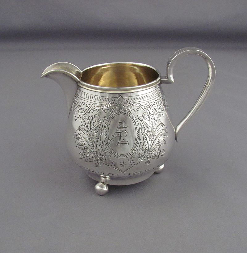 Russian Silver Cream Jug - JH Tee Antiques