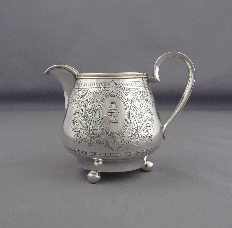 Russian Silver Cream Jug - JH Tee Antiques