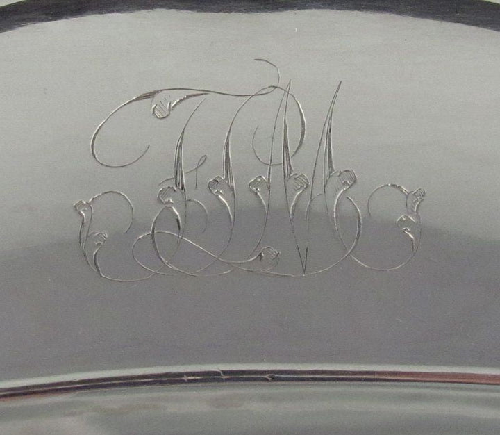 Odiot Sterling Silver Serving Platter - JH Tee Antiques