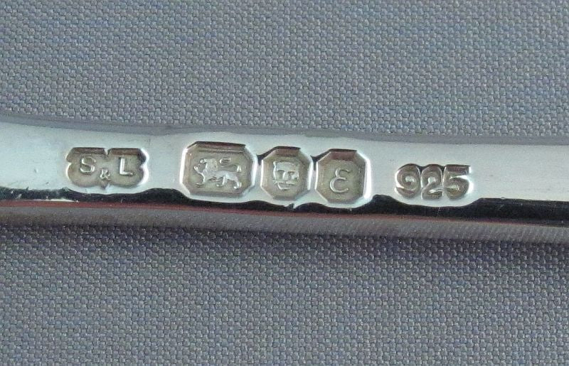 Rat Tail Sterling Silver Fish Service - JH Tee Antiques