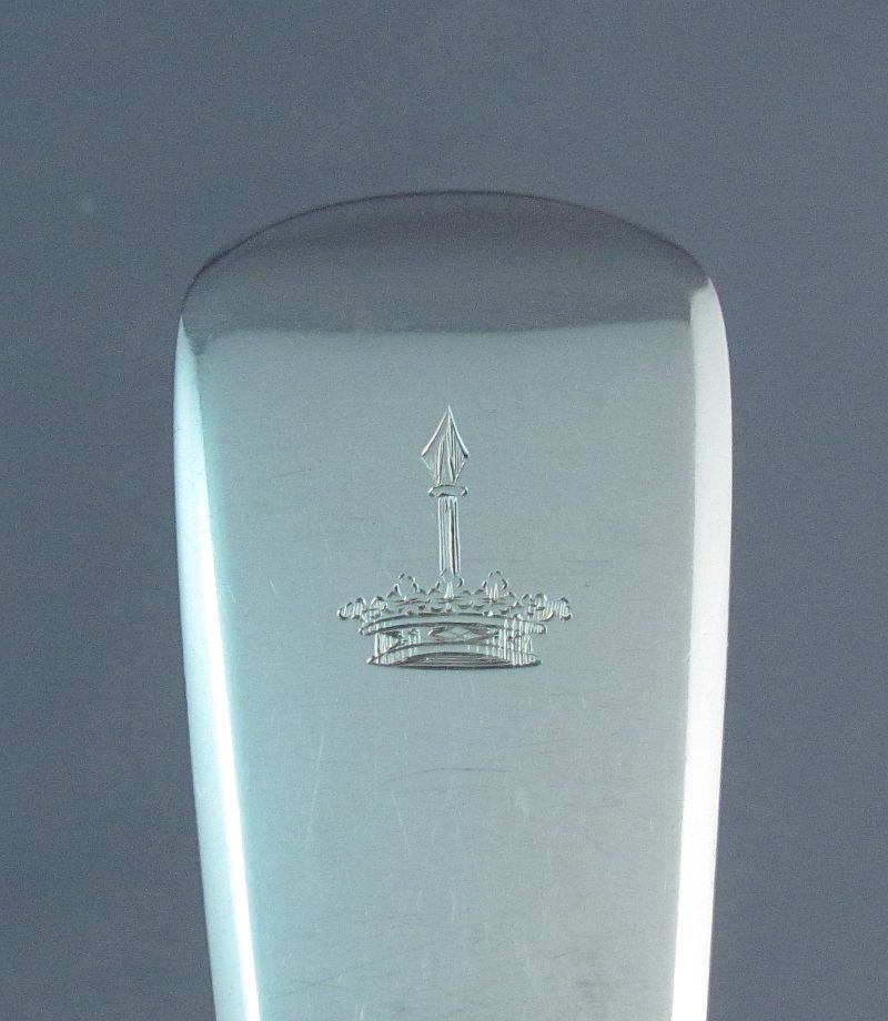 George III Sterling Silver Serving Fork - JH Tee Antiques
