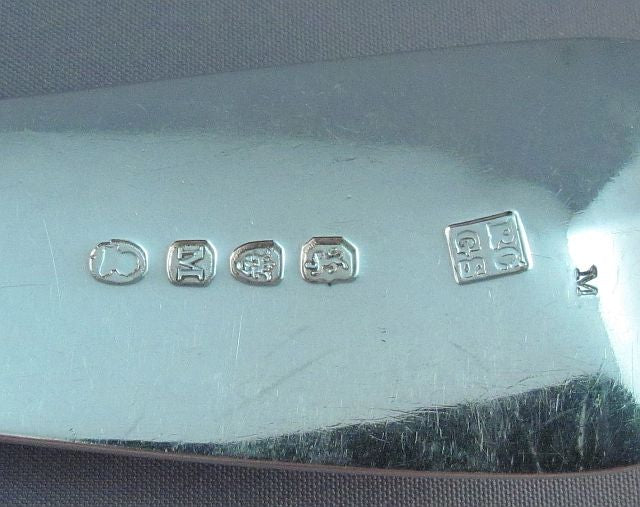 George III Sterling Silver Serving Fork - JH Tee Antiques
