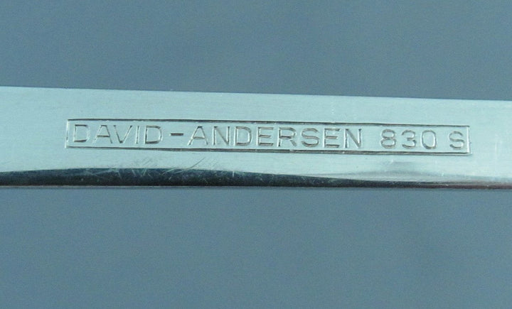 David Anderson Norwegian Silver Serving Set - JH Tee Antiques