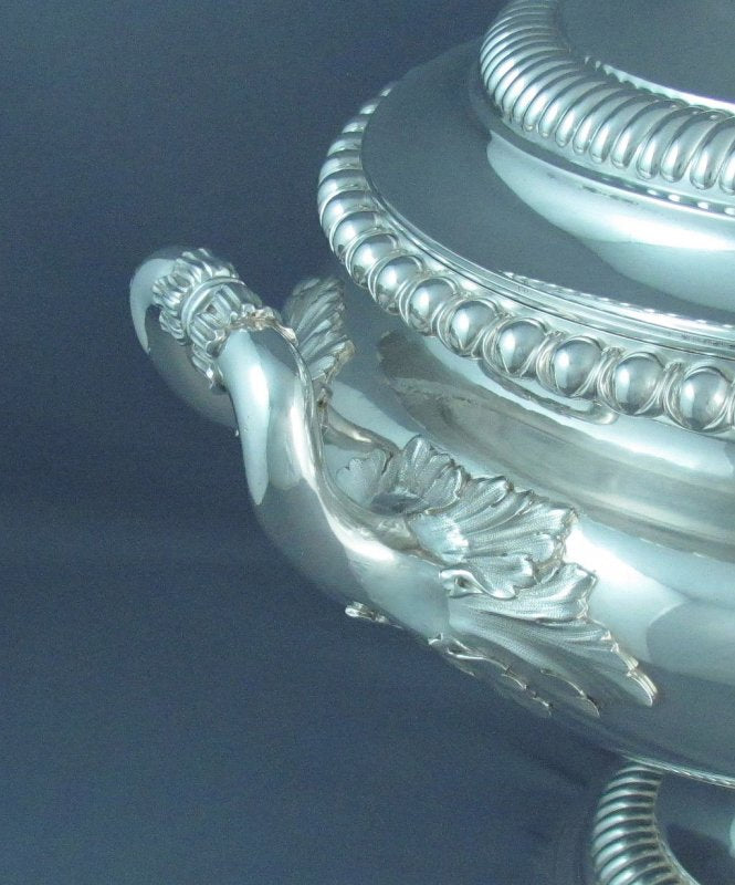Victorian Sterling Silver Soup Tureen - JH Tee Antiques