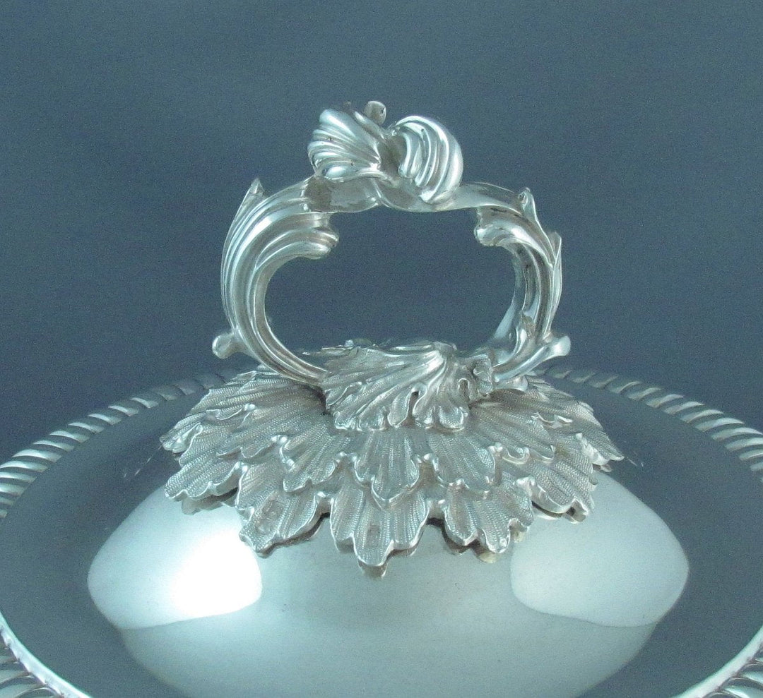 Victorian Sterling Silver Soup Tureen - JH Tee Antiques