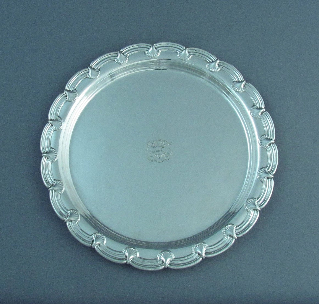 Tiffany Sterling Silver Waiter - JH Tee Antiques
