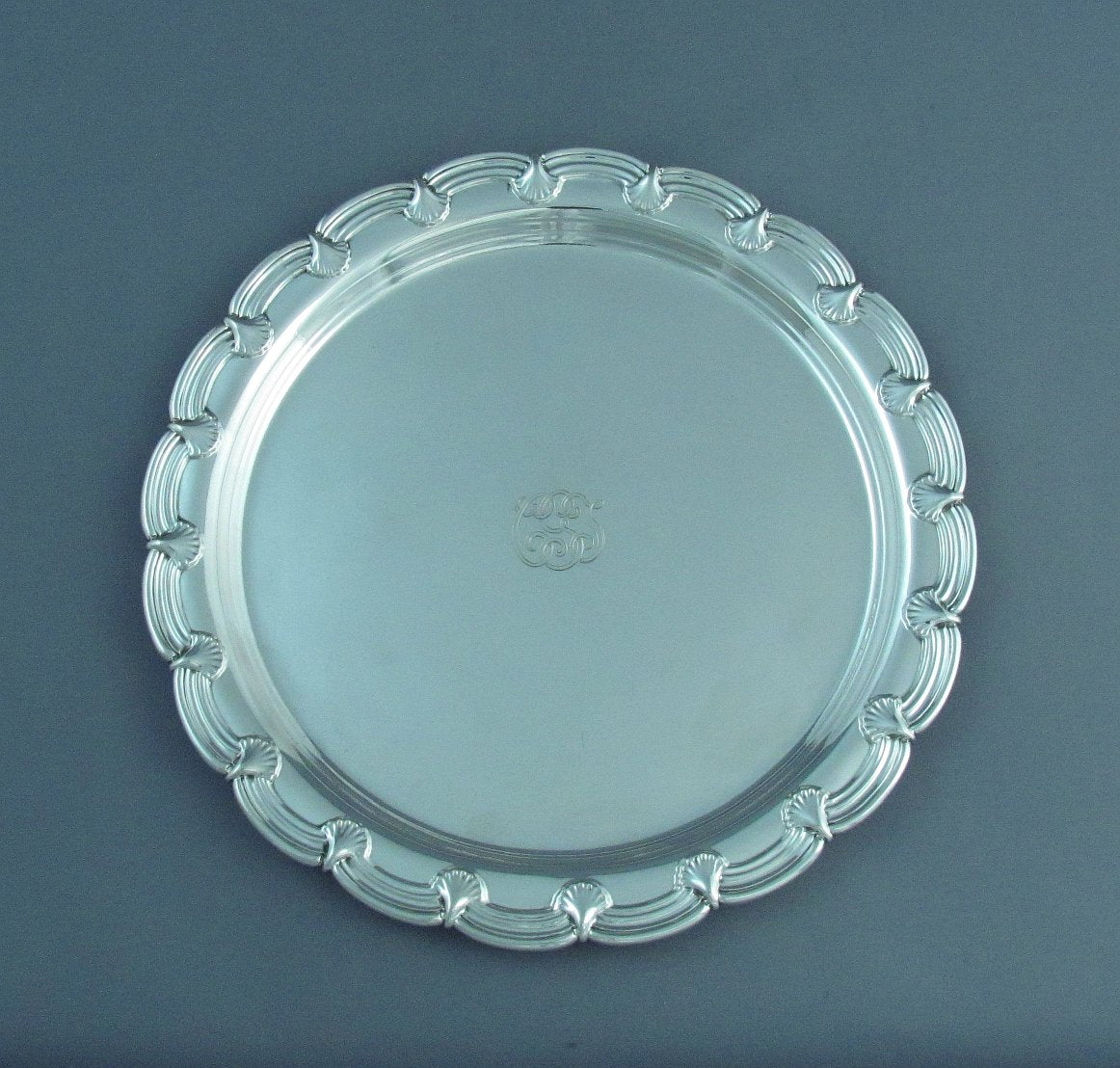 Tiffany Sterling Silver Waiter - JH Tee Antiques