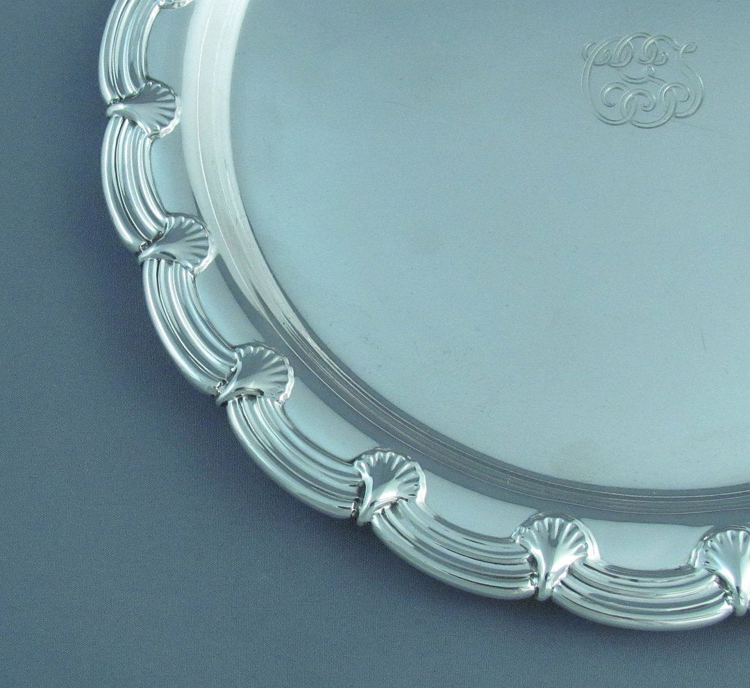 Tiffany Sterling Silver Waiter - JH Tee Antiques