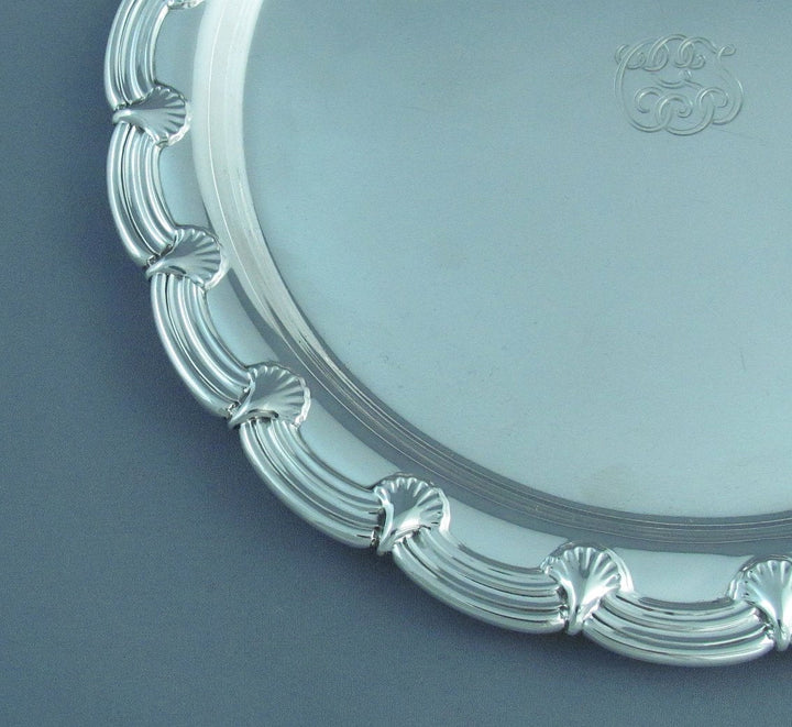 Tiffany Sterling Silver Waiter - JH Tee Antiques