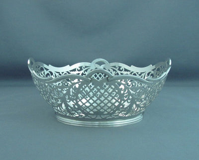 Neoclassical Style Dutch Silver Basket - JH Tee Antiques