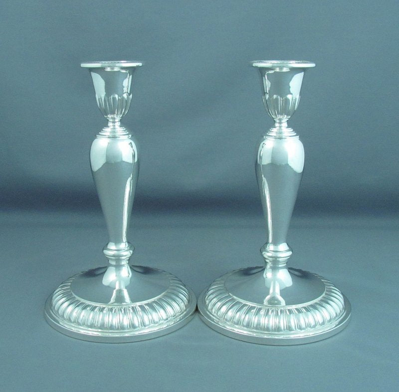Birks Sterling Silver Candlesticks - JH Tee Antiques