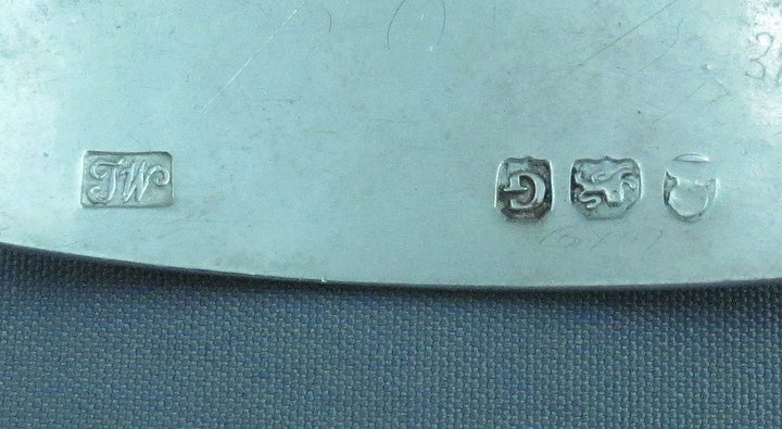 George III Silver Hollands Label - JH Tee Antiques