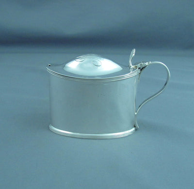 Victorian Sterling Silver Mustard Pot - JH Tee Antiques